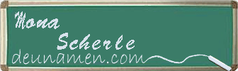 Mona Scherle Visitenkarte